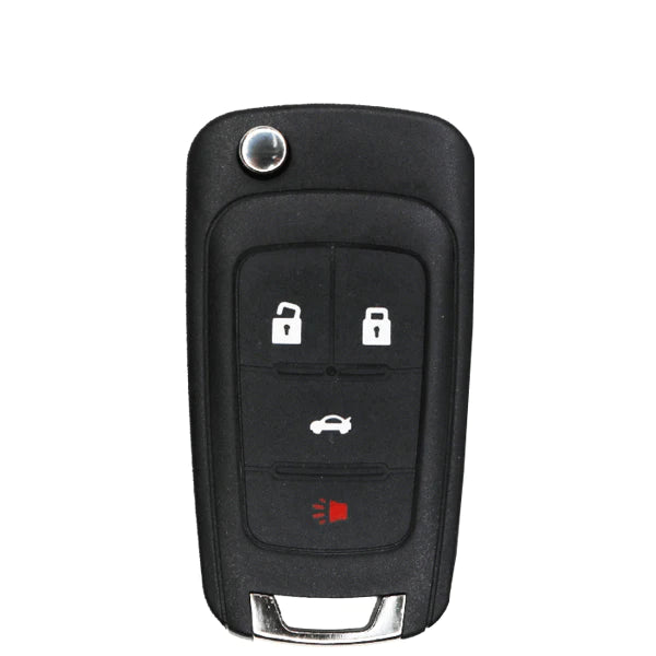 2010-2021 Chevrolet / 4-Button Flip Key / PN: 5921872 / OHT05918179 / HU100 / PEPS (AFTERMARKET)