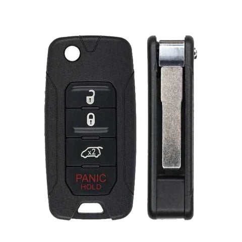 NO PROGRAM ITEM ONLY 2015-2020 Jeep Renegade Fiat 500X / 4-Button Flip Key / PN: FI5-AM433TX / 2ADFTFI5AM433TX (AFTERMARKET)