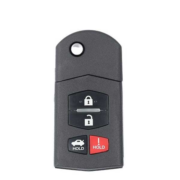 NO PROGRAM ITEM ONLY 2006 - 2015 Mazda / 4-Button Flip Key / PN: BBM4-67-5RY / BGBX1T478SKE125-01 (AFTERMARKET)