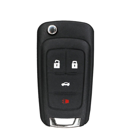 2010-2021 Chevrolet / 4-Button Flip Key / PN: 5921872 / OHT05918179 / HU100 / PEPS (AFTERMARKET)