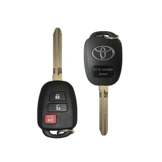 NO PROGRAM ITEM ONLY 2013-2019 Toyota RAV4 Prius C / 3-Button Remote Head Key / PN: 89070-42D30 / HYQ12BDM (H Chip) (OEM Refurb)