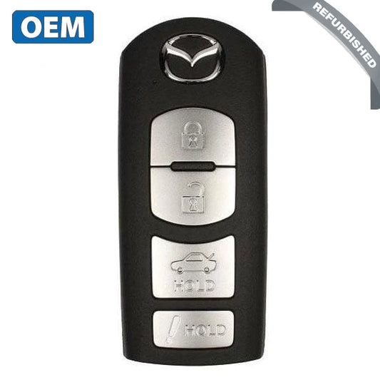 NO PROGRAM ITEM ONLY 2014-2019 Mazda / 4-Button Smart Key / PN: GJY9-67-5DY / WAZSKE13D01 (OEM Refurb)