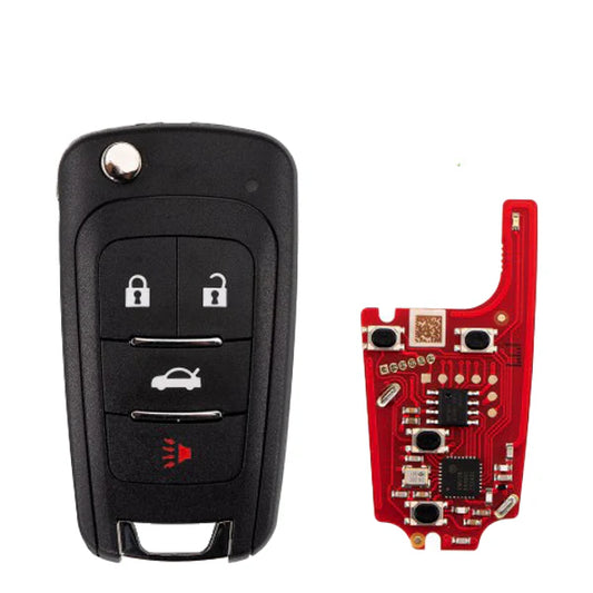 Xhorse - XKBU21EN - 2nd Generation Wired Remote Key (Foldable 4 Buttons) Buick Flip / 4-Buttons w/ XM5118 Chip